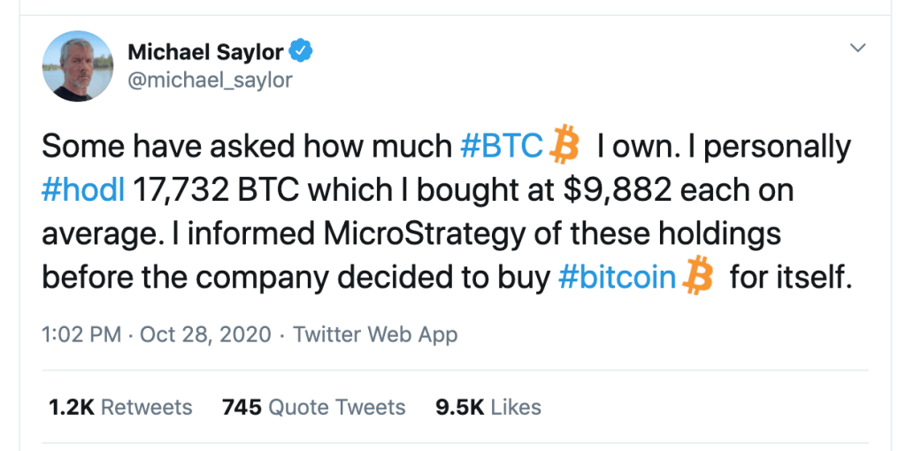 Michael Saylor btc